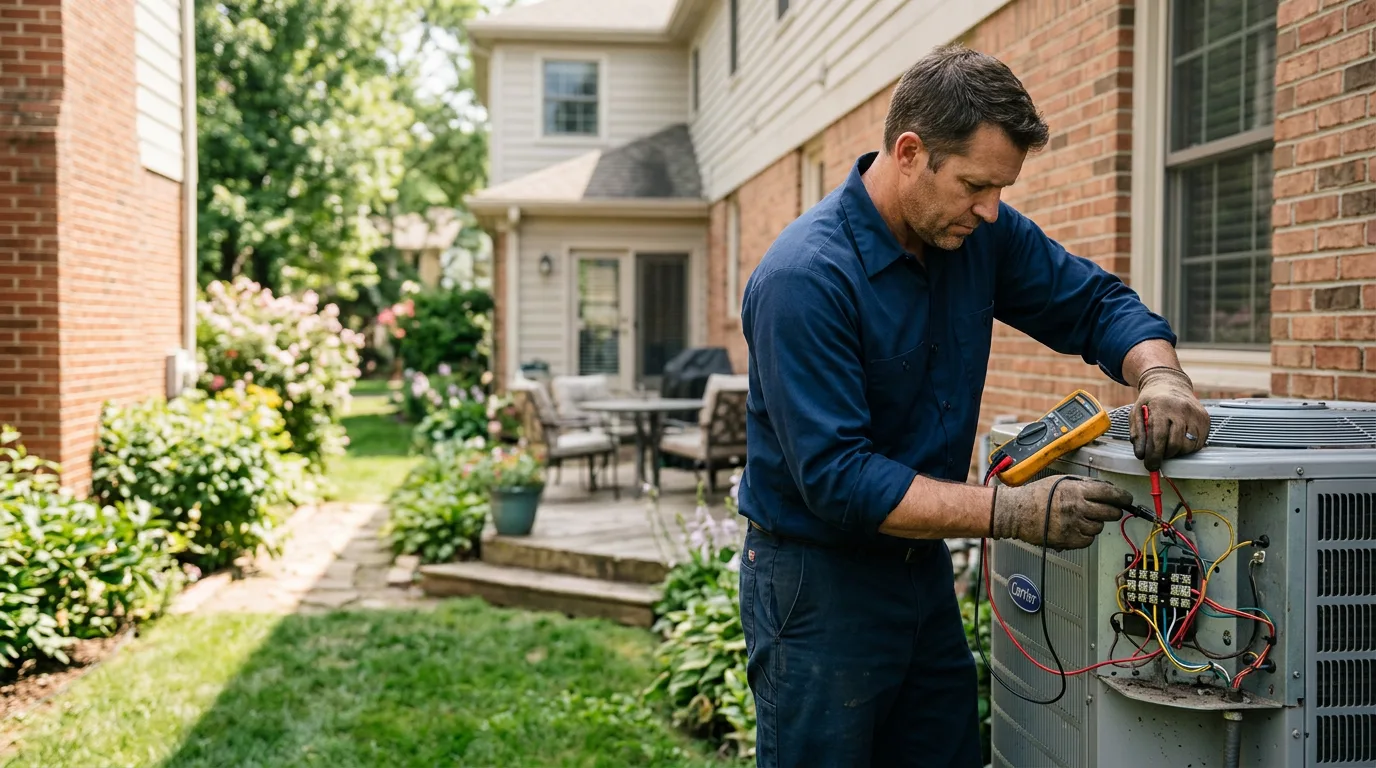 HVAC technician working near Cardington, OH